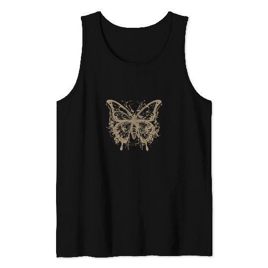 Fairy Grunge Fairycore Aesthetic Cottagecore Butterfly Tank Tops