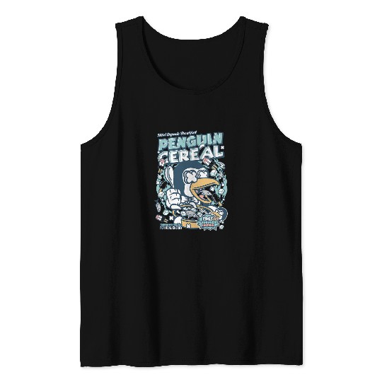 Penguin Pet Cereal Tank Tops