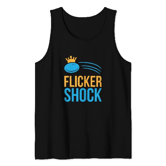 Retro Folf DisGolf Ultimate Frisbee Flicker Shock Tank Tops