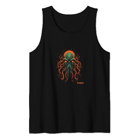 Otherworldly Cthulhu Cosmic Gateway Abstract Squid Tank Tops