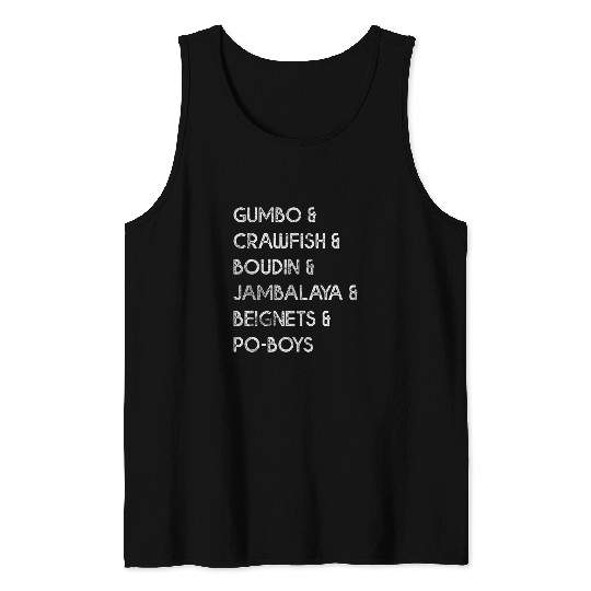 Creole Cajun Cuisine Lovers Tee Louisiana State New Orleans Tank Tops