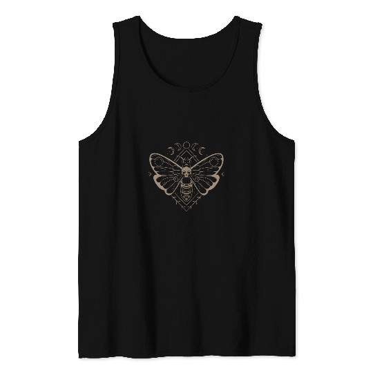 Fairy Grunge Fairycore Aesthetic Skeletons Butterfly Moth 22 Tank Tops