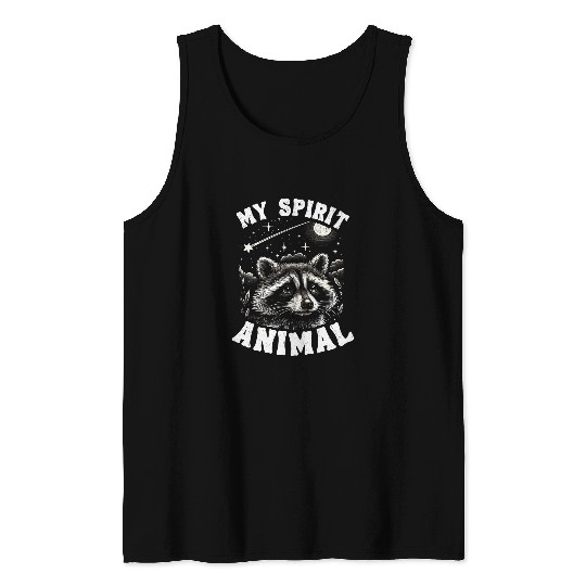 Raccoon Pet My Spirit Animal Racoon Funny Raccoon Tank Tops