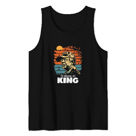 vintages Jimmy Carter The Original DIY King Presidents Day Tank Tops