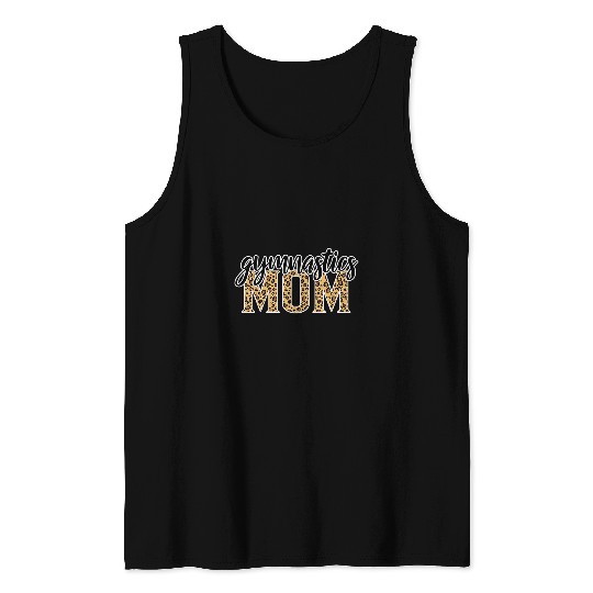 Gymnastics Mom Leopard Print Gymnastics Tank Tops