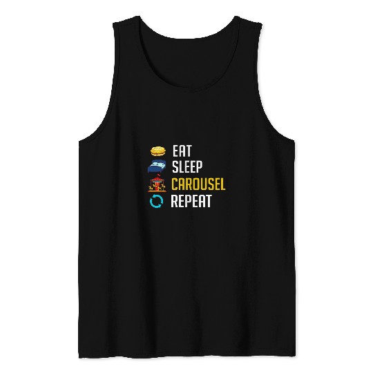 Horse Lover Carousel Horse Tornado carnivals Ride Amusement Park 234 Tank Tops