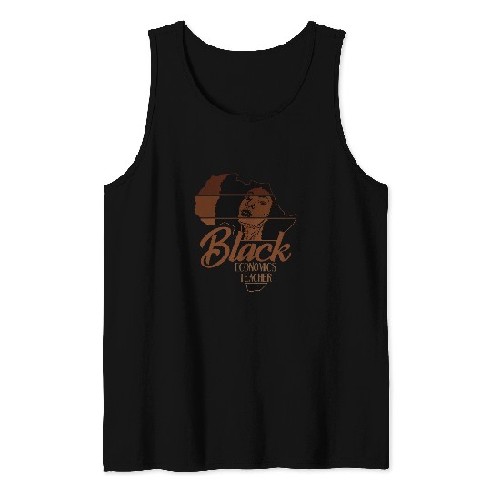 Black History African Economics Teacher Teaching Africa Tank Tops
