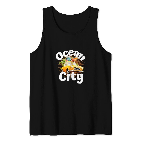 Ocean City Maryland Retro Surfer Tee OCMD Tank Tops