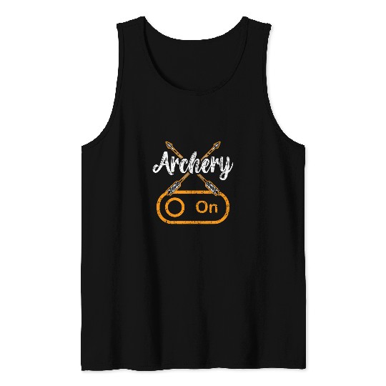 Archery On Bow Hunter Archer targets Shoot Arrow Bowman Tank Tops