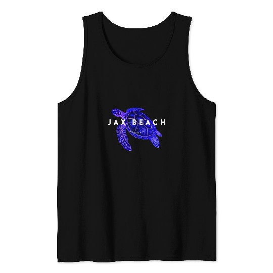 Turtle Pet Jax Beach Florida Vacation Jacksonville FL Sea Turtle 11 Tank Tops