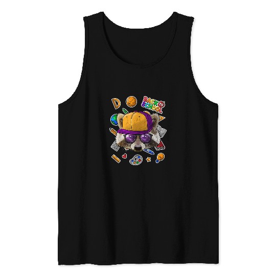 Raccoon Pet Back To School First Day Of School Trash Panda 3 Tank Tops