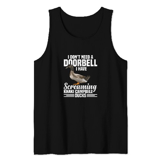 Duck Pet Khaki Duck Lover Costume Necklace Toys Lover Khaki Ducks Tank Tops