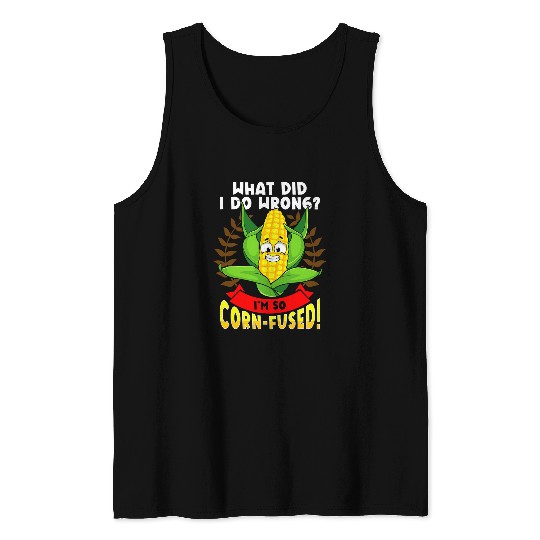 Lacrosse Gift Corn Cob Design For Maize Food Lover 2Im So CornFused Tank Tops
