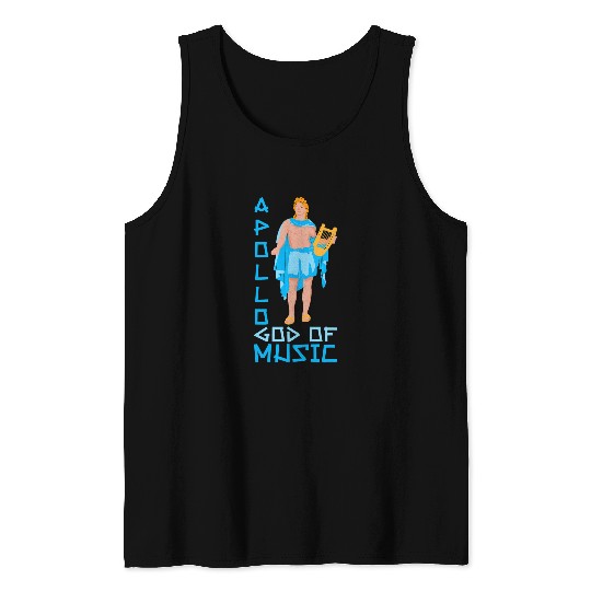 Apollo God Of Music Greek God Apollo Greek Mythology Tank Tops
