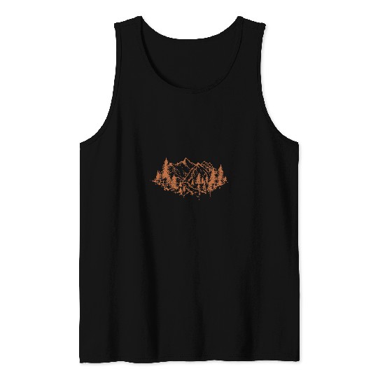 Hiking Hiker paths mountains mountaineering forest 23 Hike Tank Tops