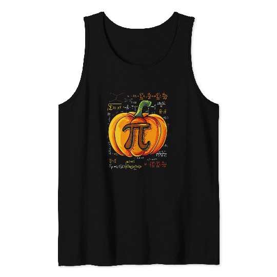 Halloween Pumpkin Pie Math Halloween Thanksgiving Pi Day 22 Tank Tops