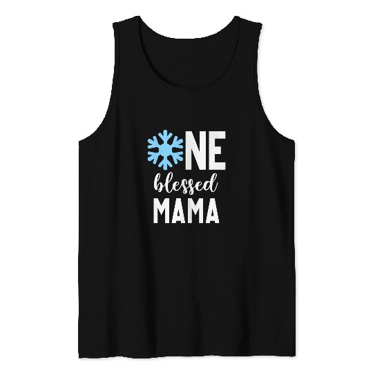 Winter Onederland 1st Birthday Decorations Mommy Mama Tank Tops