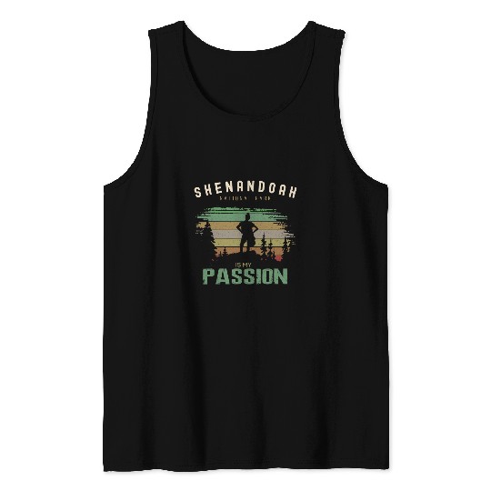 Hiking Hiker Shenandoah National Park Hiking Men Women Hike Tank Tops