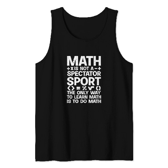 Cool Math Art For Men Women Mathematics Number Math Lovers 21 Tank Tops