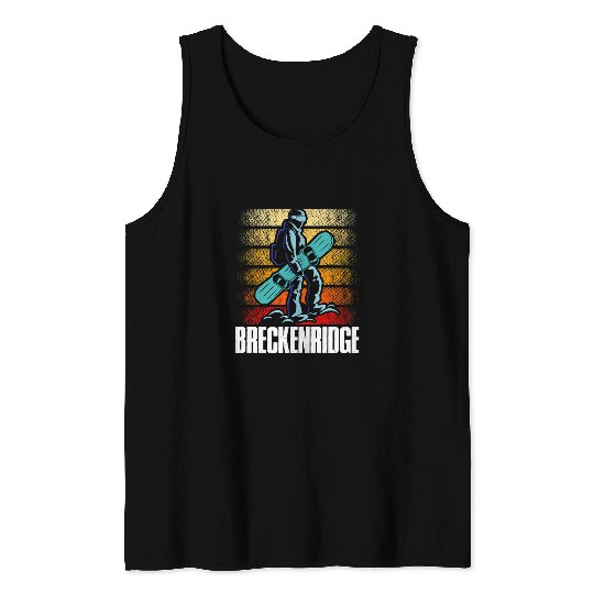 Skiing Ski Breckenridge Snowboarding Snowboard Mountain Snowboarder Tank Tops