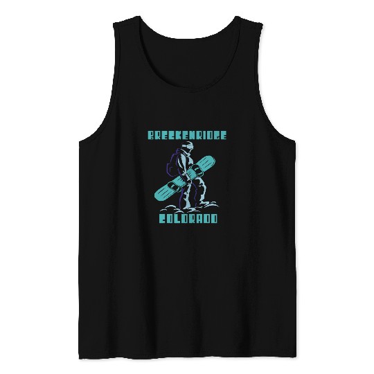 Skiing Ski Breckenridge Skiing Winter Vacation Ski Colorado Snowboard Tank Tops