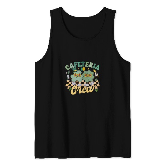 Cute Cafeteria Crew Workers Lunch Lady Chef St Patricks Day Tank Tops