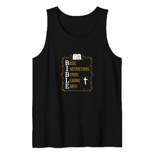 Bible Basic Instructions Before Leaving Earth Christian Tank Tops