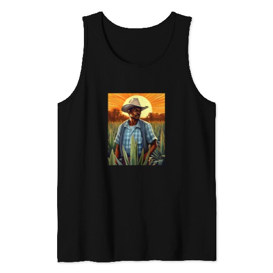 Agave Farmer Campesino Agave Plants Mexican Tequila Farm Tank Tops