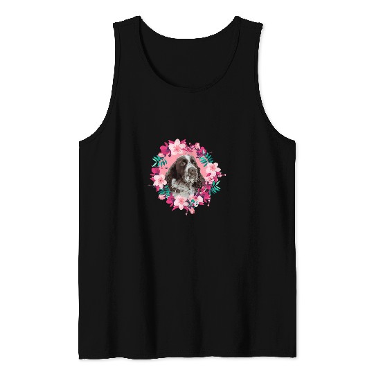 Nostalgia for LEstate English Springer spaniel Tank Tops