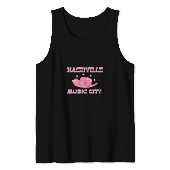 Country Music Festival Western Wear Nashville Music City 1 Tank Tops
