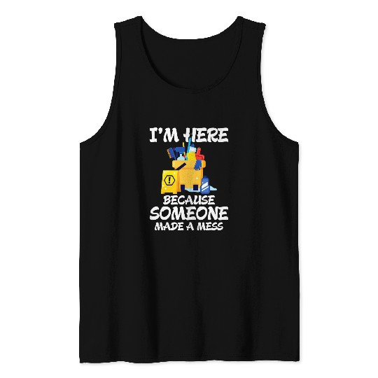 Funny Janitor Housekeeping Cleaners 21 Tank Tops