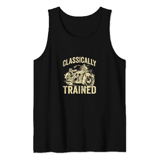 80s Classic Motorcycle For Old Racer Classically Trained Tank Tops