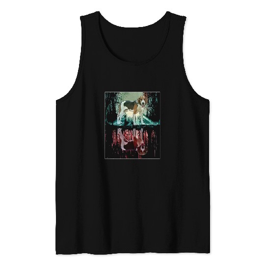 vintages Jungle Aesthetic American Foxhound Tank Tops