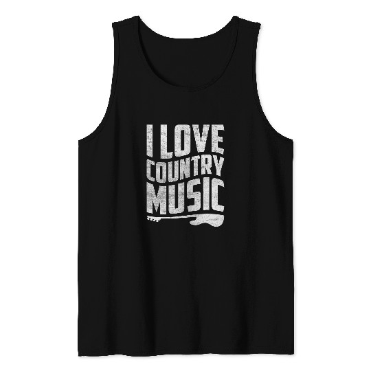 I Love Country Music 4 Tank Tops
