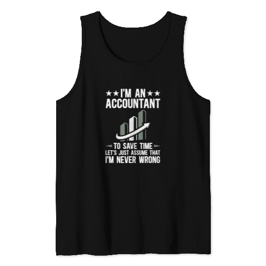 Accounting Comedy Tax Preparer Finance Nerd Joke Tank Tops