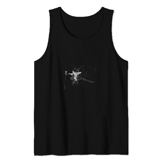 Girl On Dragonfly Tank Tops