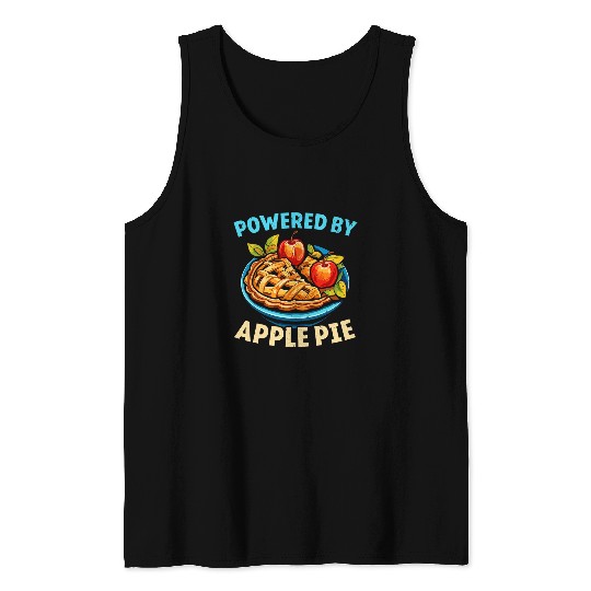 Apple Pie Dessert Food Lover Foodie American Cuisine Baker 6 Tank Tops
