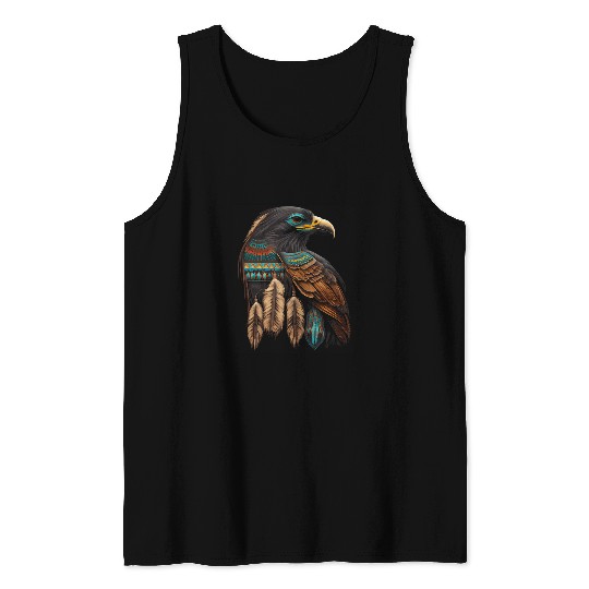 Canure Bird Native American Indian Northwest Tribal Graphic Tank Tops