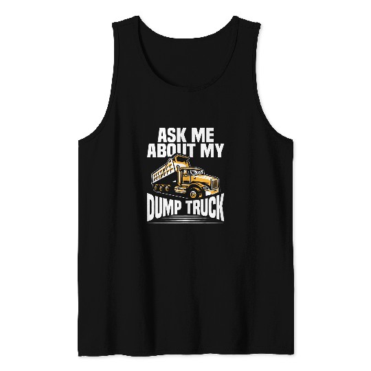 Fit for Men Supplies Dump Truck Hat Dump Truck Driver Tank Tops