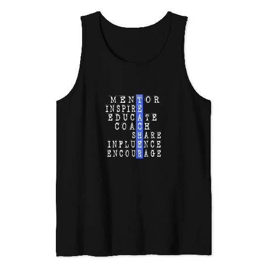Eacher Funny Mentor Coachs Gift For School Staff Tank Tops