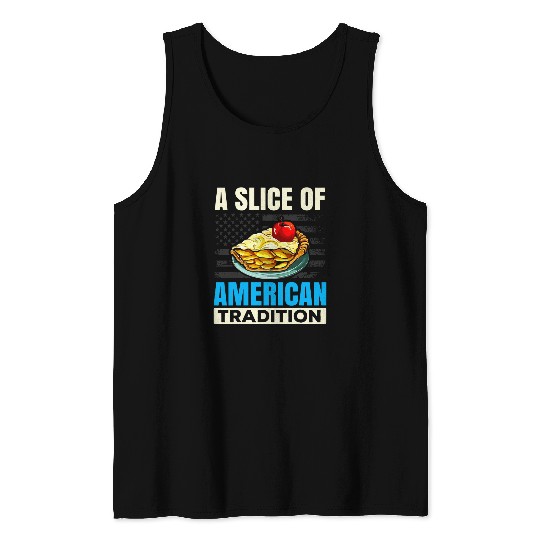 Apple Pie Dessert Food Lover Foodie American Cuisine Baker Tank Tops