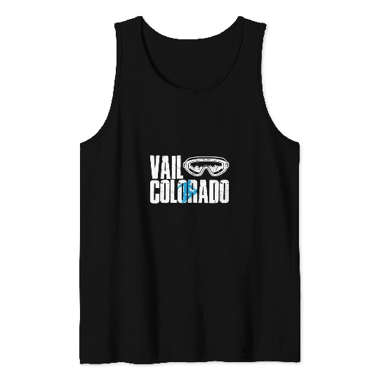 Skiing Ski Vail Colorado Snowboarding Mountain Snowboard Snowboarder Tank Tops