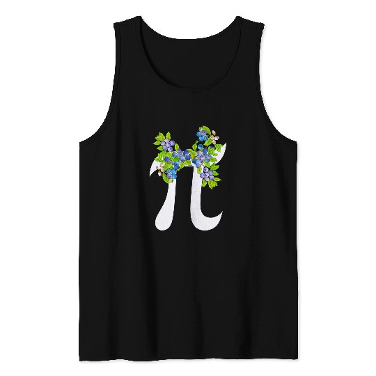 Funny Blueberry Teacher Math Lover Pi Day Women Girls Kids Tank Tops