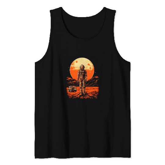 Astronaut Mars Red Planet Rover Spaceman Science Astronomy 23 Tank Tops