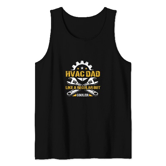 HVAC Technician Dad Mechanic Work vintages HVAC Experts 21 Tank Tops