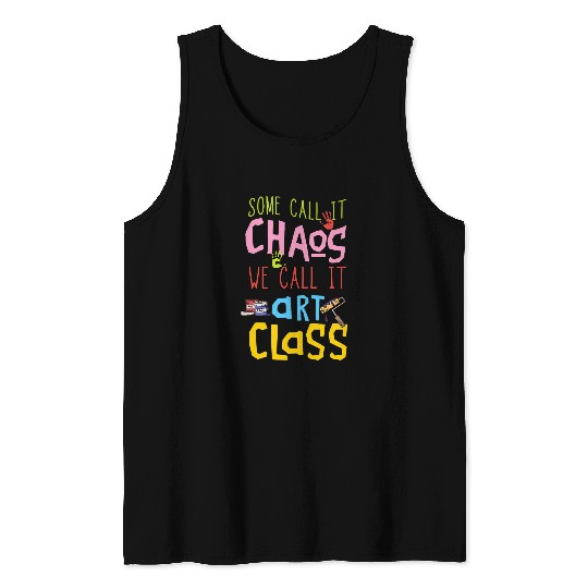 Art Teacher Paint Brush Art Class Art Student Art Lover Tank Tops