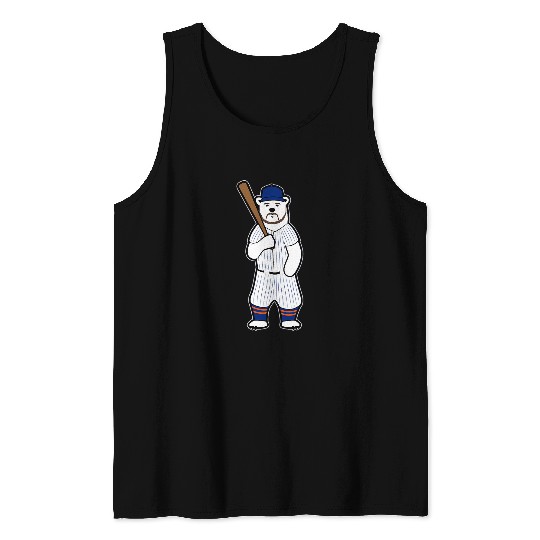 Baseball Polar Bear Pete Tank Tops