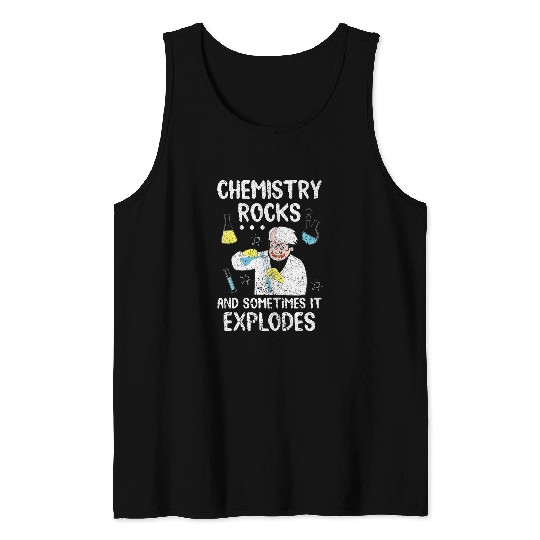 Funny Chemistry Laboratory Chemist Science Teacher Chemistry Tank Tops