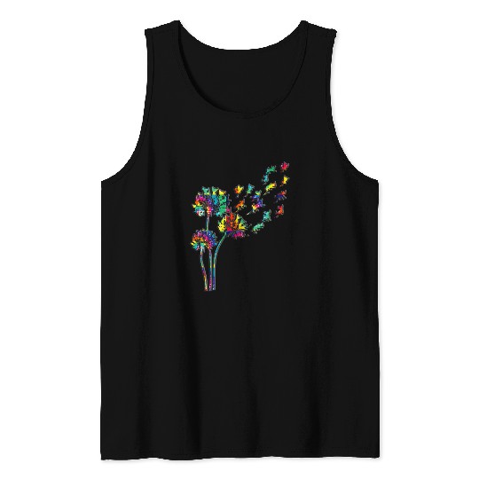 chihuahua flower fly dandelion chihuahua dog lovers Tank Tops