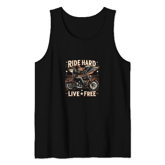 Biker Motorcycle Real Bikers Real Brotherhood Tank Tops